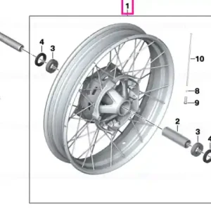 Noutate Spoked wheel gold front 3.0X19 - BMW Motorrad