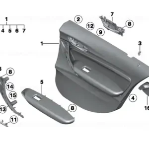 Ornament maner hexagon alu stanga - BMW Super ofertă