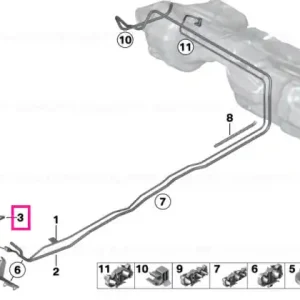 Front fuel feed line - BMW Super ofertă