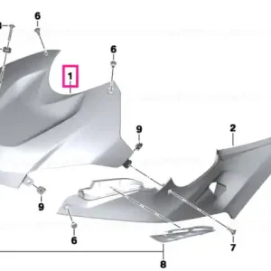 Trim panel, airbox ROHTEIL / BLANK - BMW Motorrad Cel mai vândut