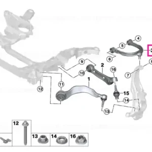 Promoție Control arm, camber setting, upper left MINUS - BMW