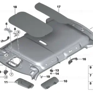 Roofliner, standard roof SATELLITE GREY - BMW - Mini Chilipir