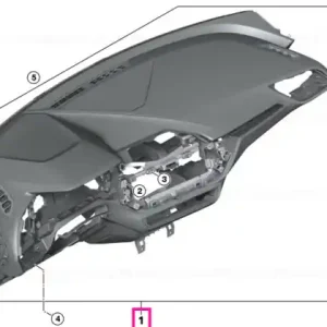 Instrument panel without ornamental seam SCHWARZ/SCHWARZ - BMW Mai ieftin