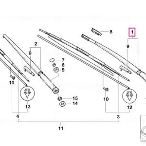 Wiper arm, driver's side - BMW Ultima șansă