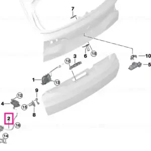 Automatic Soft Close trunk lid lower rgt - BMW Ofertă specială