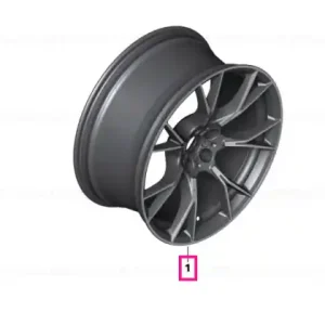 Light alloy rim 10,5JX20 ET28 - BMW Popular