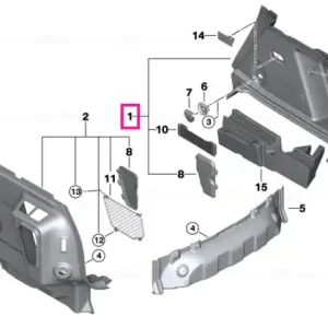 Ofertă Panou ornament portbagaj dreapta - BMW - Mini