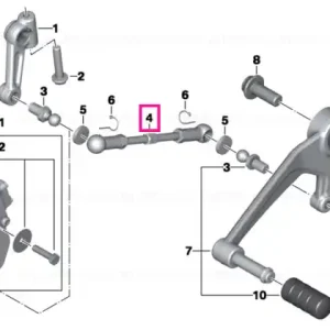 Popular Selector rod L=123,5MM - BMW Motorrad