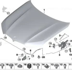 Suport actuator capotă LL - BMW Ieftin