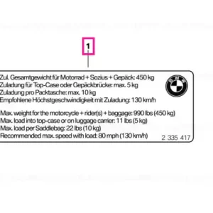 Instruction notice, Payload GER / ENG - BMW Motorrad Disponibil imediat