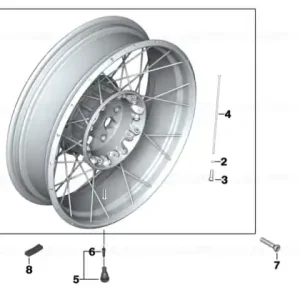 Spoked wheel gold rear 4.5X17 - BMW Motorrad Super ofertă