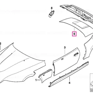 Ultima șansă Trunk lid f 3rd stoplamp - BMW