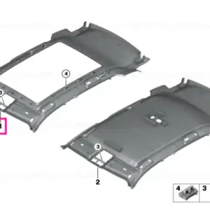 Headlining panoramic roof ANTHRAZIT - BMW Cel mai vândut