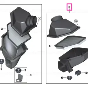 Bestseller Intake silencer ZYL. 5-8 - BMW