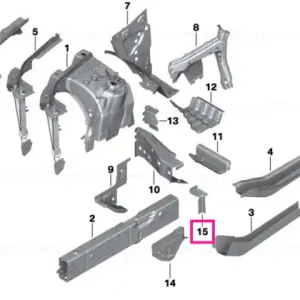Connection engine support inner left - BMW Preț promoțional