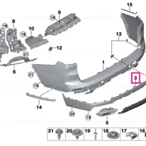 Reducere specială Husă tampon spate - BMW