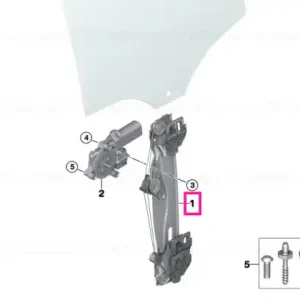 Cel mai bun preț Window lifter without motor, rear right - BMW - Mini