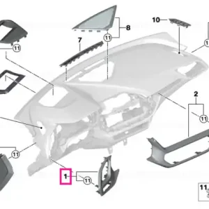 Expediere rapidă Ornament tablou bord ilum. șofer BOSTON - BMW
