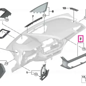 Preț redus Ornament tablou bord ilum. pasager BOSTON - BMW
