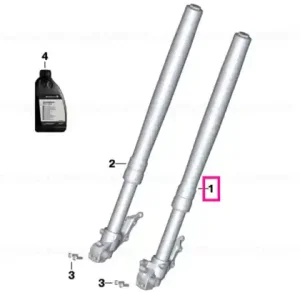 Preț mic Fork stanchion, black, left - BMW Motorrad