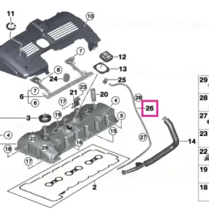 Lichidare de stoc Vacuum pipe - BMW