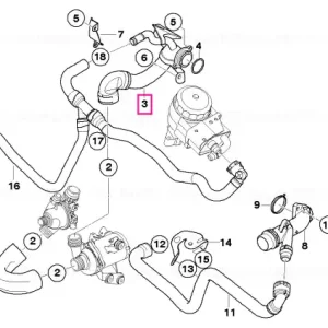 Expediere rapidă Conduct alimentare apă răcire motor - BMW