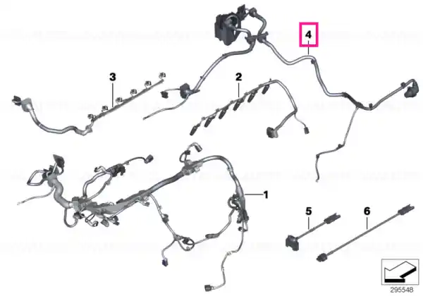 Lichidare de stoc wiring harness, engine trans. module - BMW