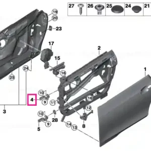 Doar azi Left upper front door hinge - BMW