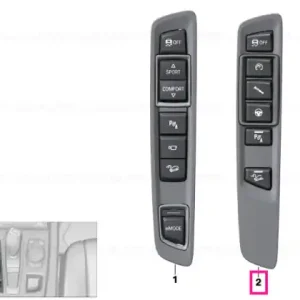 Operating unit, centre console - BMW Chilipir