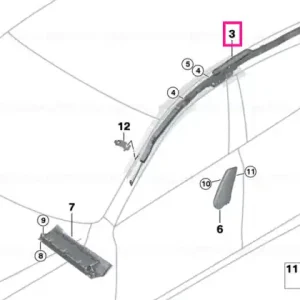 Head airbag, left - BMW Popular