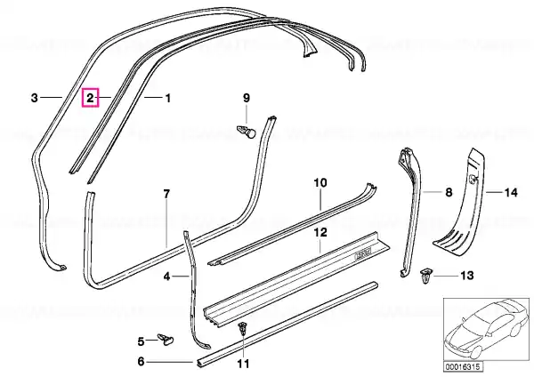 Ofertă specială Edge protection right PERGAMENT - BMW
