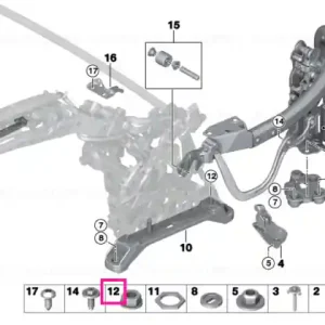 Retur ușor Piulita hexagonala M8 - BMW