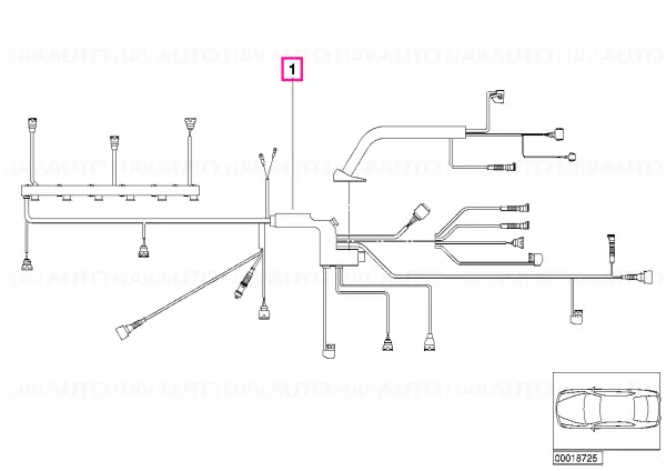 Reducere specială Fascicula cabluri motor modul motor - BMW
