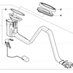 Delivery unit with in-tank pump, right 5 BAR - BMW Vezi acum