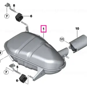 Rear silencer - BMW Promoție