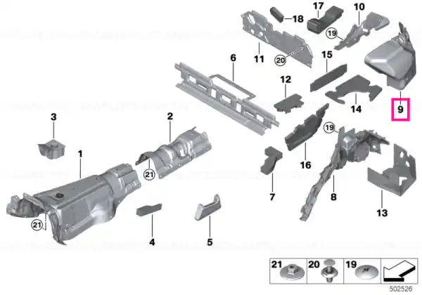 Promoție Sound insulation trunk left - BMW