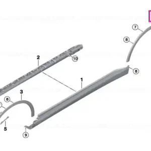Cumpărături sigure Wheel arch trim, rear left - BMW