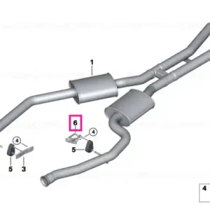 Suport silențiator față - BMW Livrare gratuită