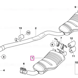 Rear silencer - BMW Cumpărături sigure