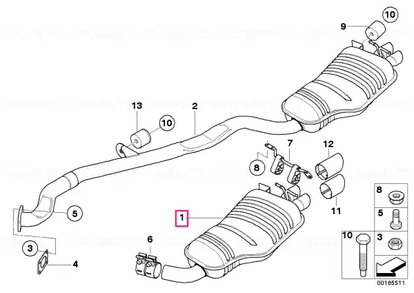 Rear silencer - BMW Cumpărături sigure