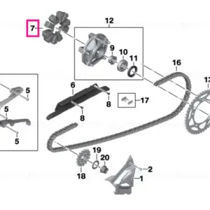 Jerk damper - BMW Motorrad Doar azi