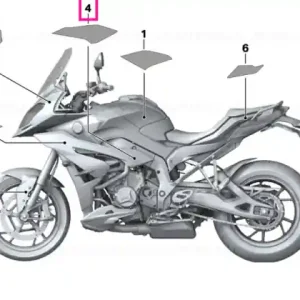 Decor fairing side panel, rear right - BMW Motorrad Retur gratuit