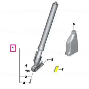Fork leg right - BMW Motorrad Retur gratuit