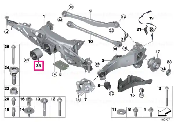 Ofertă specială Rubber mounting - BMW