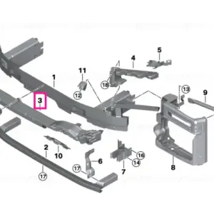 Shock absorber front M - BMW Plată securizată