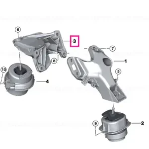 Suport motor, dreapta - BMW X5 E70, X6 E71 Reducere extra
