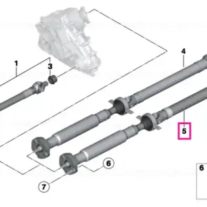 Drive shaft assy rear L=1413MM - BMW Vezi acum
