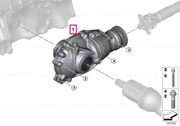 Final drive (front axle) I=3,15 - BMW Preț promoțional