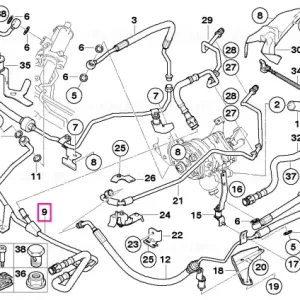 combination return pipe - BMW Preț mic