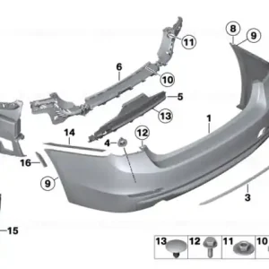 Flap, towing eye, painted CODE - UNI/MET. - BMW Cel mai bun preț